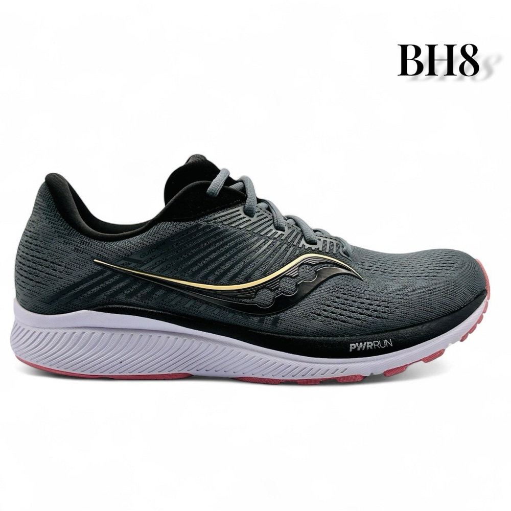 SAUCONY  Guide 14 Charcoal/Rose Noir Size 10.5 usa Women.